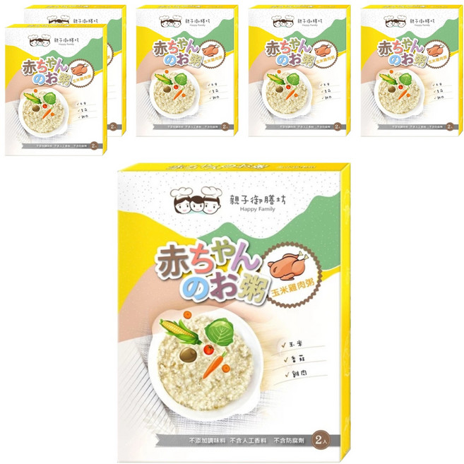 Happy Family 親子御膳坊 玉米雞肉寶寶粥 2包, 150g, 6盒
