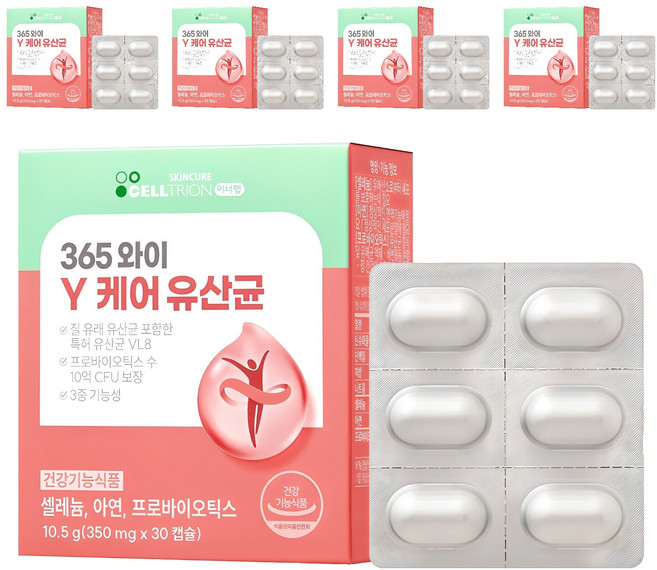 INNERLAB 365女性Y Care益生菌膠囊, 30顆, 5盒