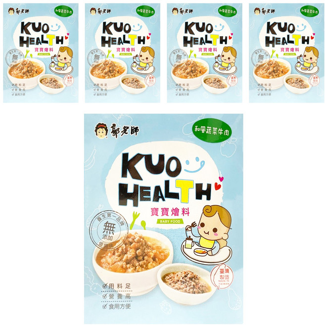 郭老師 寶寶燴料 12~36個月適用, 200g, 5盒