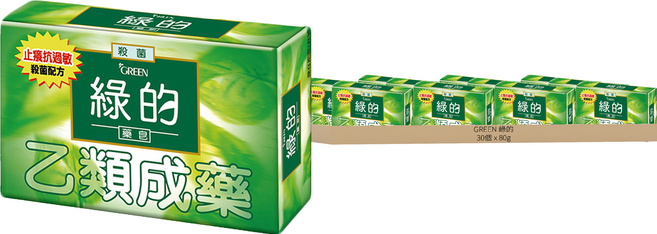 GREEN 綠的 藥皂, 80g, 30個