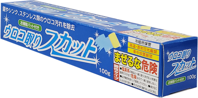鈴木油脂 鏡面不鏽鋼除垢劑, 100g, 1條