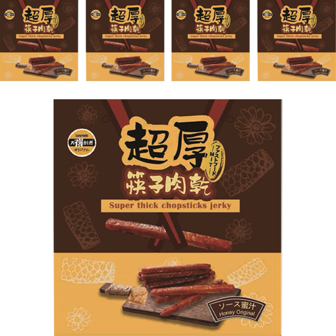 SUNFOOD 太禓食品 超厚筷子肉乾伴手禮盒 蜜汁, 240g, 5盒