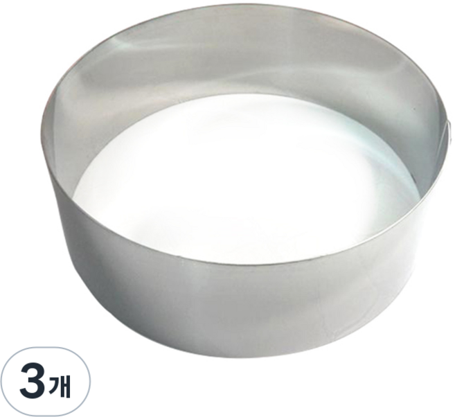 Ecos 模具 高度60mm 慕斯環 圓形慕斯 3號, 3個