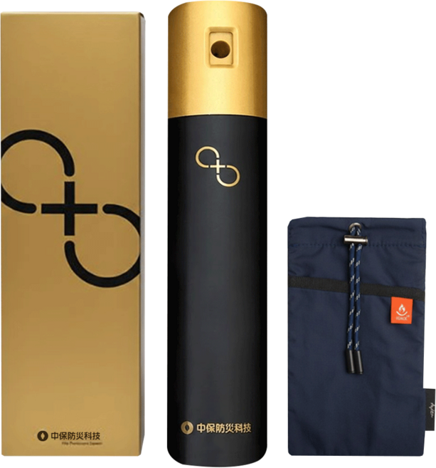 中保防災科技 家庭防護組 鋰電池滅火噴霧 + 防焰束口袋 附紙袋 ZB-03-54 + ZB-01-24, 690g, 1套