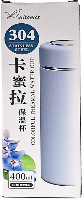 milomix 美樂美事 304卡密拉保溫瓶, 混合色, 400ml, 1個