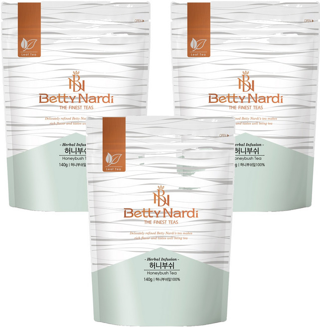 Betty Nardi 南非蜜樹茶, 140g, 1入, 3個