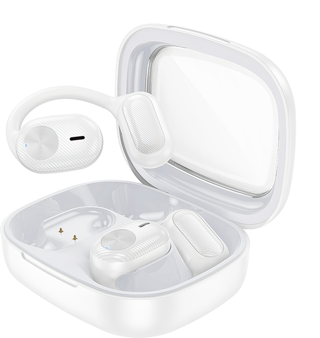 BOROFONE 凌歌 Wireless Bluetooth 5.3 開放式 耳機 USB-C 16mm driver 8H Playtime 白色 BW42 1個