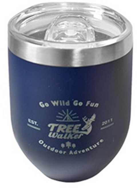 TREEWalker 304不鏽鋼保溫蛋型杯 11.5 x 7.7cm 205g, 藍色, 350ml, 1個