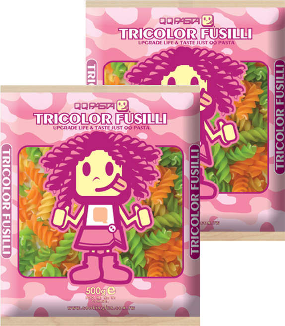 QQ pasta QQ螺絲麵, 500g, 2包