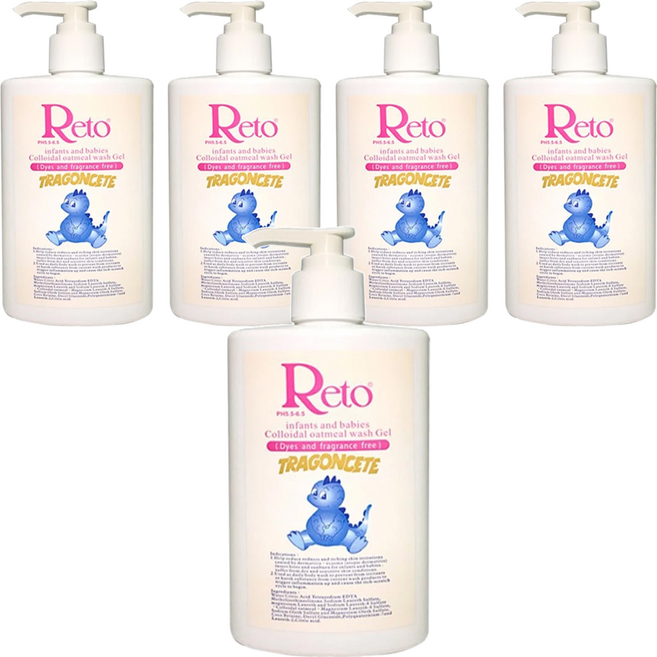 Reto 嬰幼兒燕麥膠體沐浴凝膠, 250ml, 5瓶