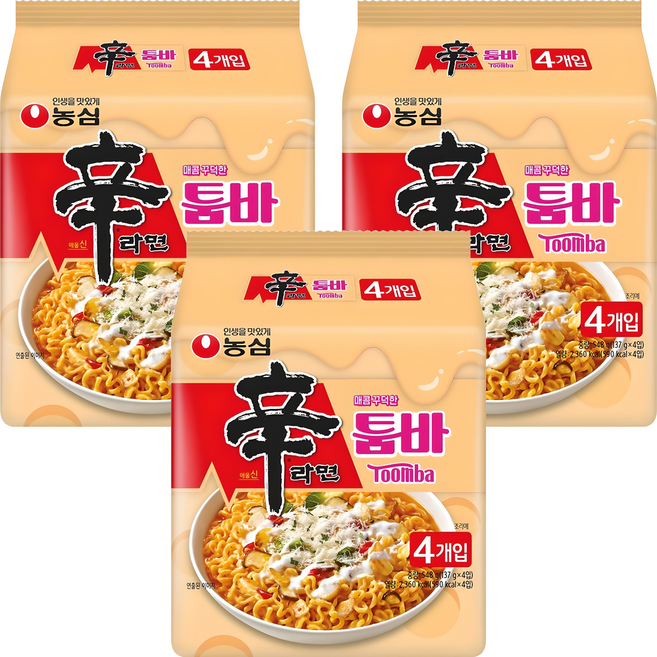 NONGSHIM 農心 辛拉麵 辣白醬風味辛拉麵 137g, 12包