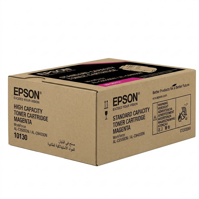 EPSON 原廠高容量碳粉匣列印張數12300張 C13S110130 C9400/C9500適用, 洋紅色, 1個