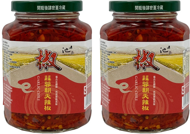 池上鄉農會 蒜蓉朝天辣椒, 350g, 2罐