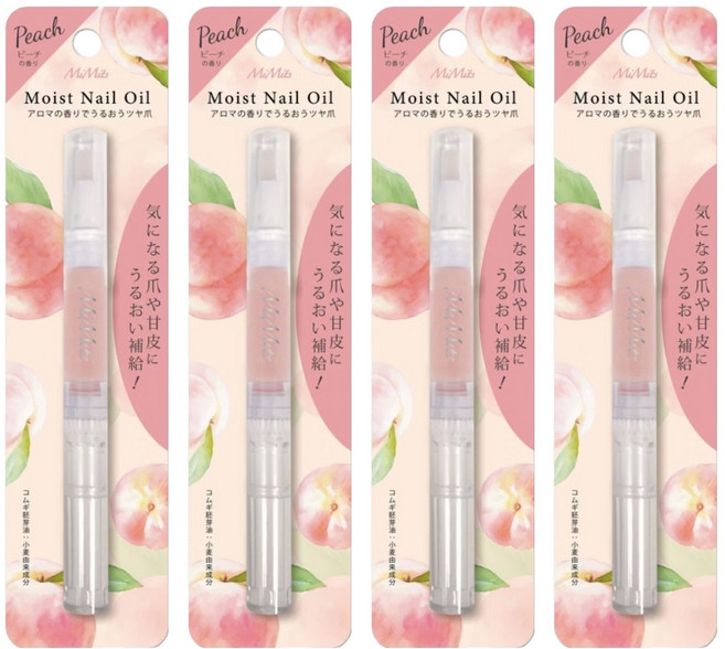 MiMits 滋潤指緣油 蜜桃, 2ml, 4個