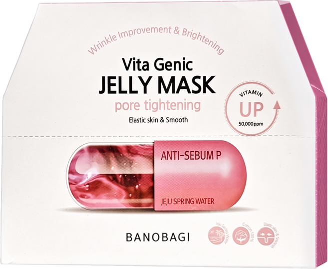 BANOBAGI 佰諾佰琪 台灣公司貨 活力緊緻維生素果凍面膜 30g, 10片, 1盒