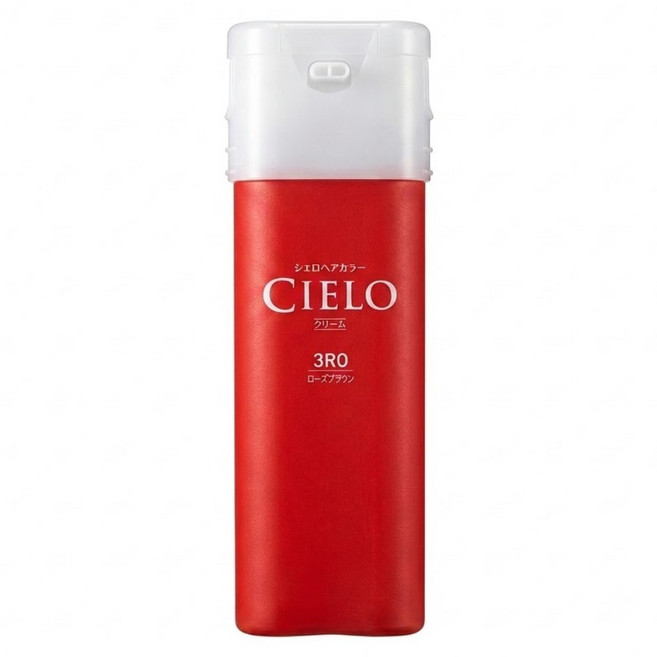 CIELO 宣若 EX 染髮霜 簡單一按 白髮專用 1劑40g + 2劑40g, 3RO 玫瑰棕, 1盒