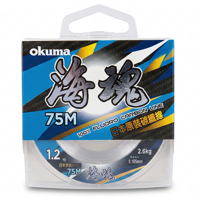 okuma 寶熊釣具 海魂碳纖線, 1個, 透明