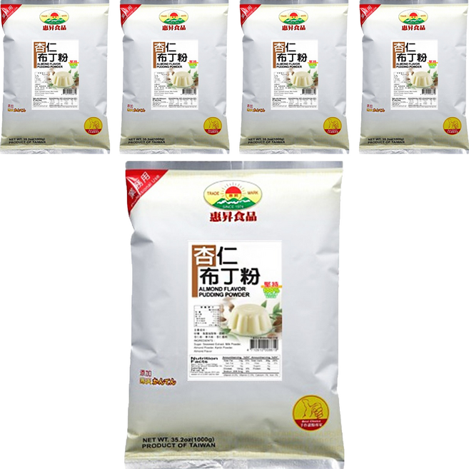 FAIRSEN 惠昇食品 杏仁布丁粉, 1kg, 5包