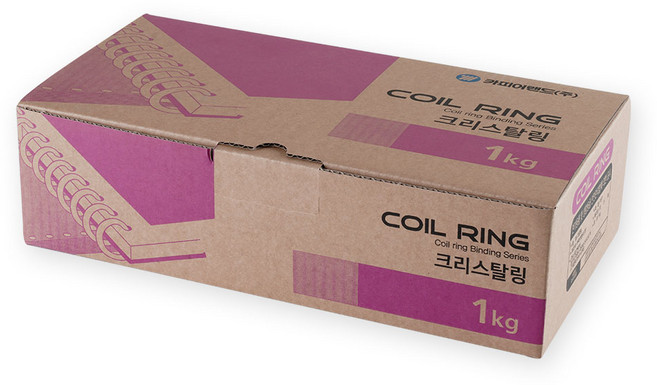 CopierLand 護樂美 3:1 PET 裝訂線圈 1kg 60個, 16mm, 透明色, 1盒
