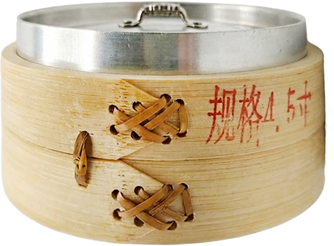 My Cook 晶瓚 FD 串底竹蒸籠 4.5吋 1層, 12cm, 1個