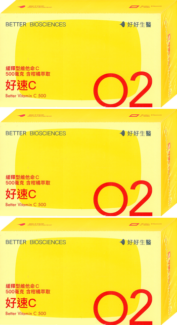 BETTER BIOSCIENCES 好好生醫 好速C膠囊 0.5g, 3個, 30顆