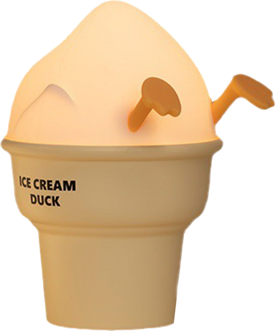 aibo Ice cream鴨鴨夜燈 103 x 89 x 130mm 400g, 黃色