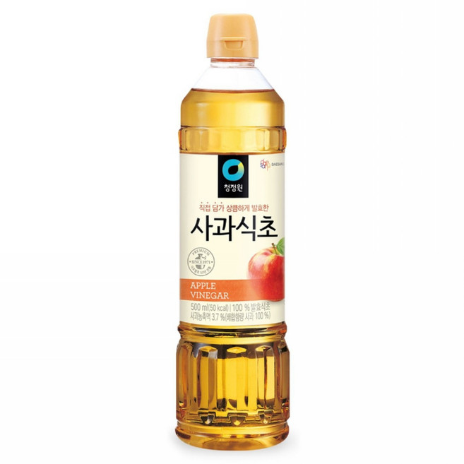 清淨園 韓國蘋果醋 料理用, 500ml, 1瓶
