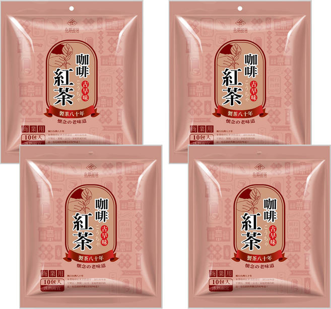 永發茗茶 咖啡紅茶, 40g, 10包, 4袋