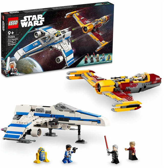 LEGO 75364 星際大戰系列, 共和國E-Wing對Shin Hati的星際戰機 Republic E-WingTM vs. Shin Hati’s StarfighterTM, 1盒