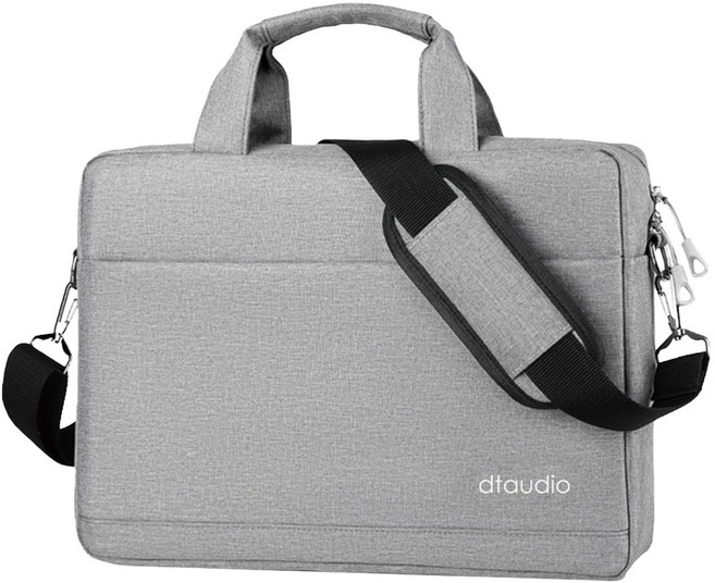DTAudio 加厚款 肩背手提 電腦包 14吋 macbook 適用 灰色 P2B-S01-G (37 x 28 x 7cm) 1個