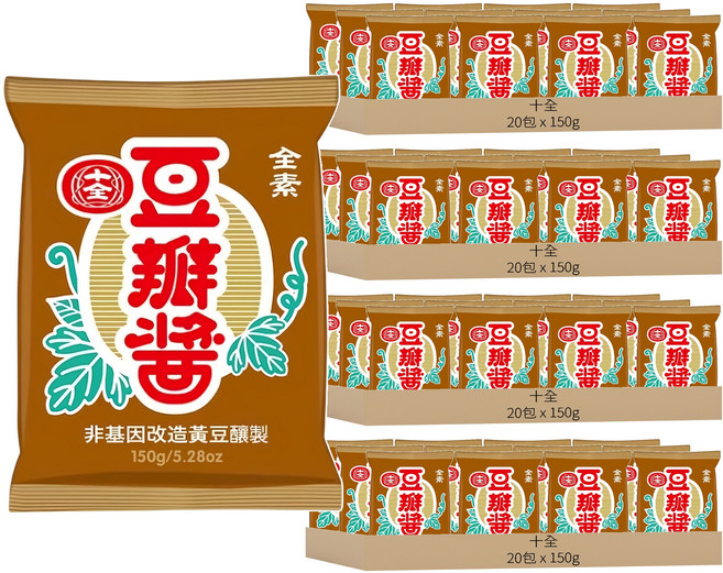 十全 豆瓣醬, 150g, 80包