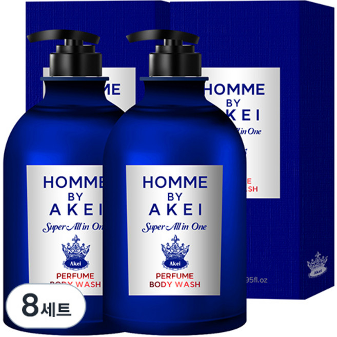 AKEI 男士超級多合一香氛沐浴乳 Sense費洛蒙香, 550ml, 8個
