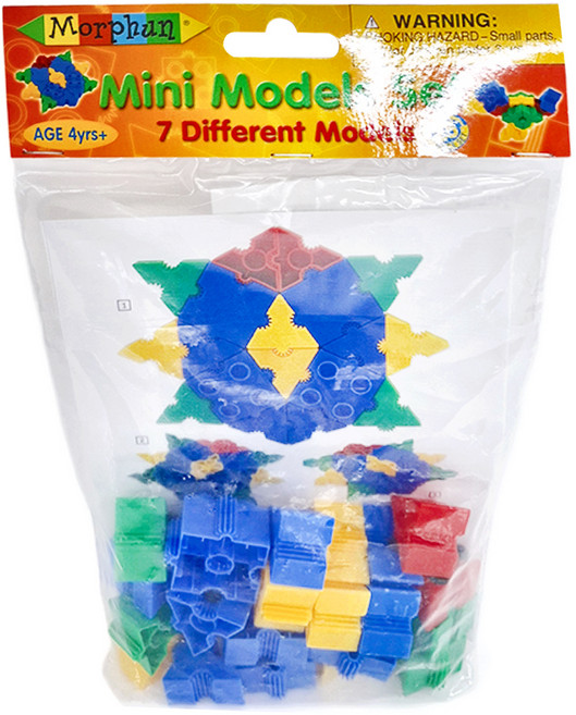 Morphun 莫爾芬積木 Mini 迷你造型 4歲以上適用, 1包, 多色