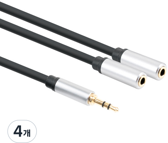 Coms 3.5mm 立體聲Y型線 Fx2 Aux 3極 2分配 BT956, 30cm, 4個