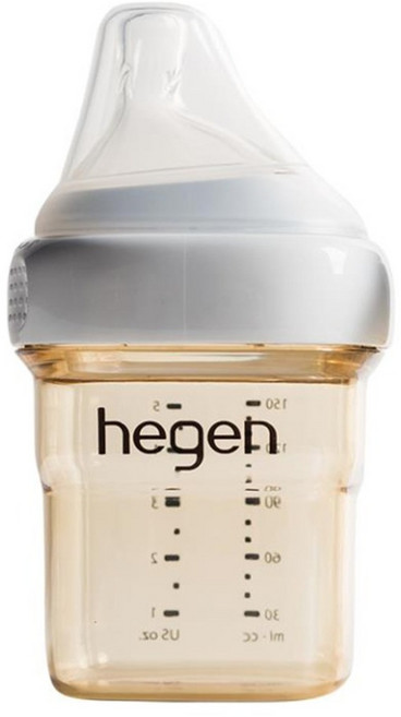 hegen 台灣公司貨 金色奇蹟 PPSU多功能方圓型寬口奶瓶, 混和顏色, 150ml, 1個