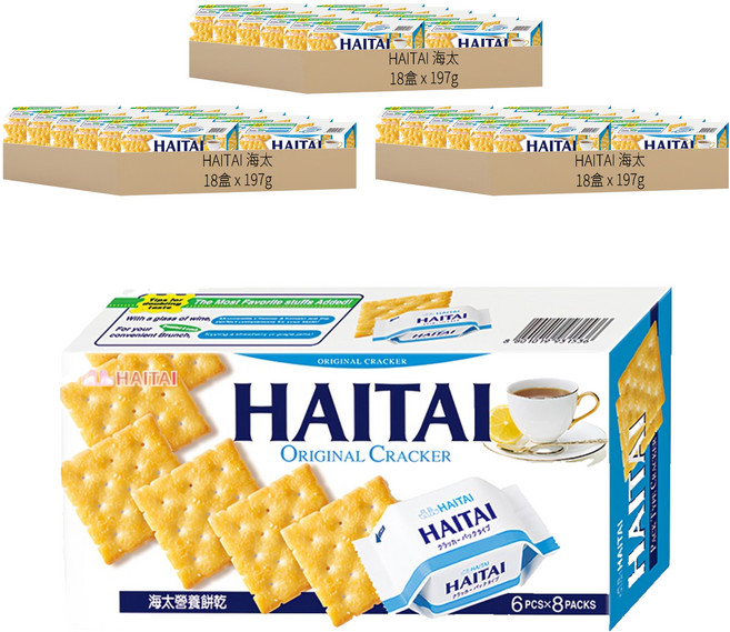 HAITAI 海太 營養餅乾, 197g, 54盒