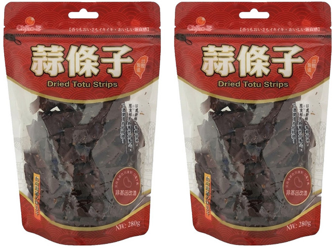 Chiao-E 巧益 豆干 豆乾 蒜條子, 280g, 2包