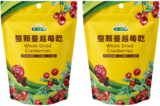 統一生機 整顆蔓越莓乾, 250g, 2包