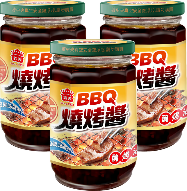 義美 BBQ燒烤醬, 300ml, 3罐