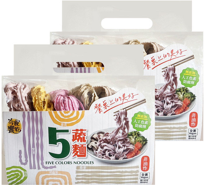 今晚饗吃 活力均衡五蔬麵, 400g, 2個