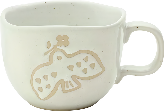 日本製瀨戶燒 TORItoHA系列 手繪飛鳥馬克杯 KANESAN 7.8 x 5.8cm 170ml, 白, 1個