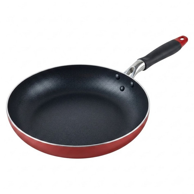 OSAMA 王樣 本味 日式 電磁爐適用 不沾平底鍋 台灣製 K-O-026 紅色, 26cm, 1個
