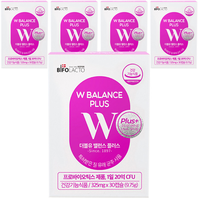 BIFOLACTO 比樂多 W Balance Plus, 30錠, 5個