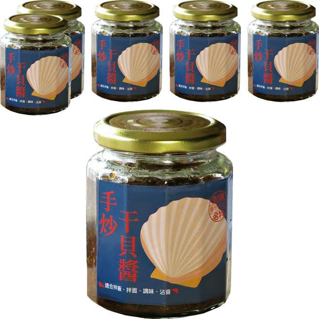 醬拌小弟 手炒干貝XO醬, 240g, 6罐
