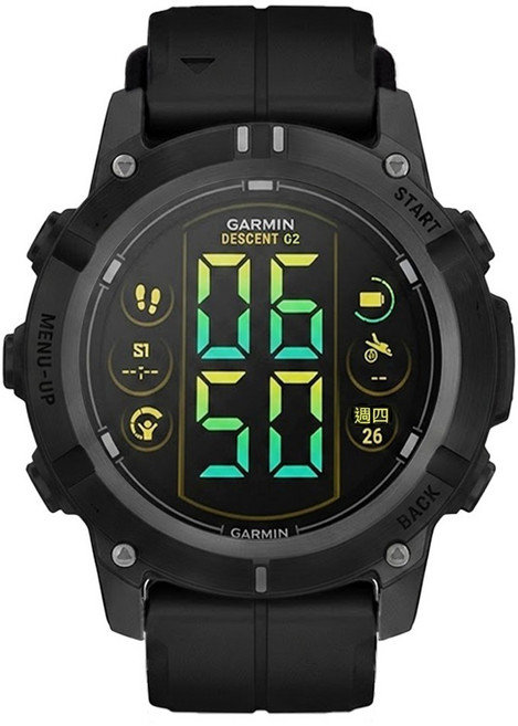 GARMIN DESCENT G2 GPS潛水電腦錶, 石墨黑