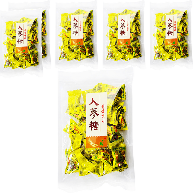 雄風 高麗人蔘風味糖 台灣產, 110g, 6袋