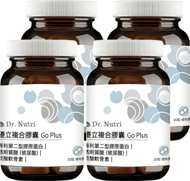 Dr. Nutri 芯漾生醫 優立複合膠囊 Go Plus, 30顆, 430mg, 4瓶