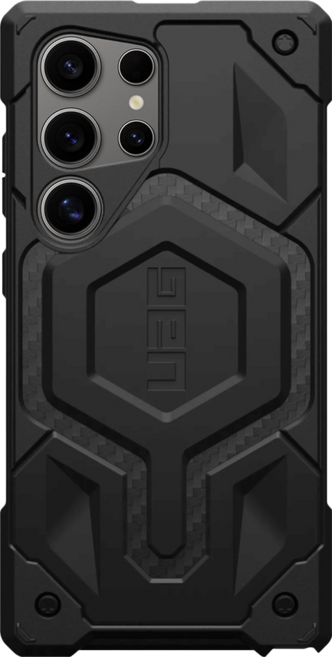 UAG 頂級版 智慧型手機 耐衝擊 保護殼 Galaxy S24 Ultra 聚碳酸酯/熱塑性聚氨酯/金屬合金 碳黑色