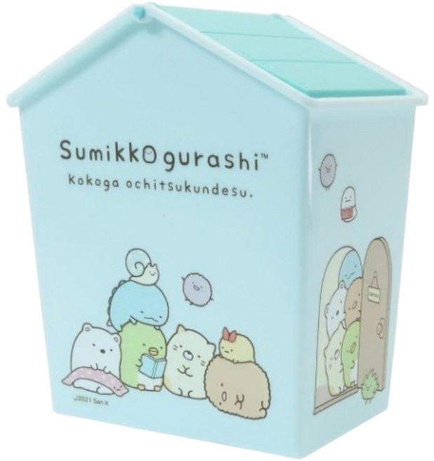 Sumikkogurashi 角落生物 SG迷你屋型垃圾桶, 藍色