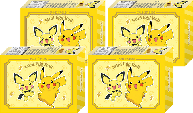 PoKeMoN 寶可夢 mini 蛋捲 皮卡丘&皮丘 SC-091, 30g, 4個